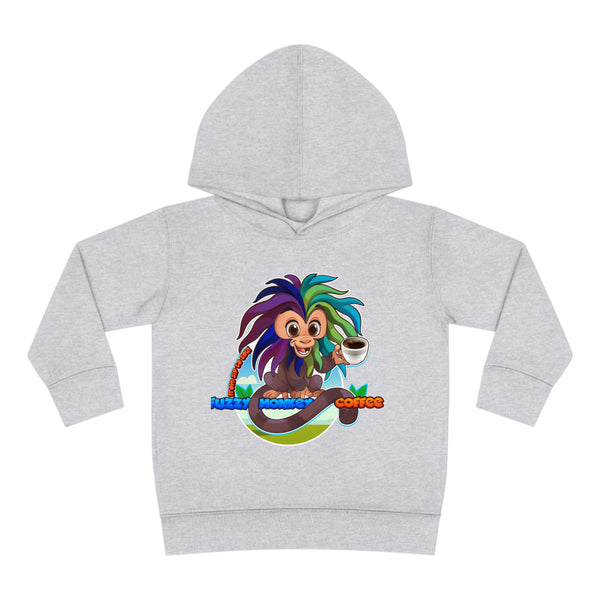 Toddler Pullover Fleece Hoodie - Cartoon Monkey