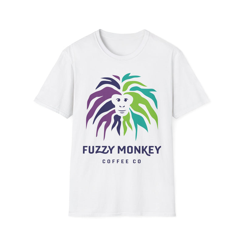 Fuzzy Monkey Coffee Co Unisex Softstyle T-Shirt - Fun & Trendy Coffee Lover Tee