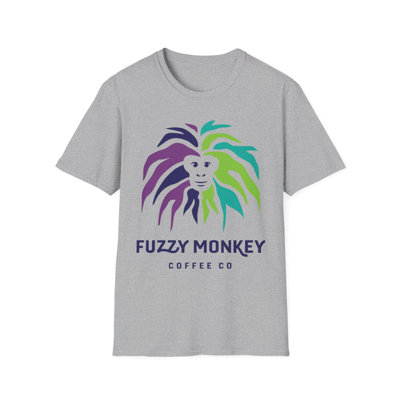 Fuzzy Monkey Coffee Co Unisex Softstyle T-Shirt - Fun & Trendy Coffee Lover Tee