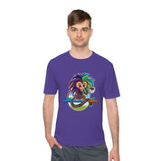 Unisex Moisture Wicking Tee - Mascot Fuzzy Monkey