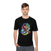 Unisex Moisture Wicking Tee - Mascot Fuzzy Monkey