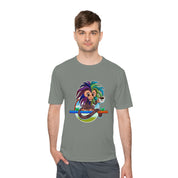 Unisex Moisture Wicking Tee - Mascot Fuzzy Monkey