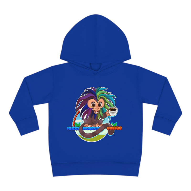 Toddler Pullover Fleece Hoodie - Cartoon Monkey