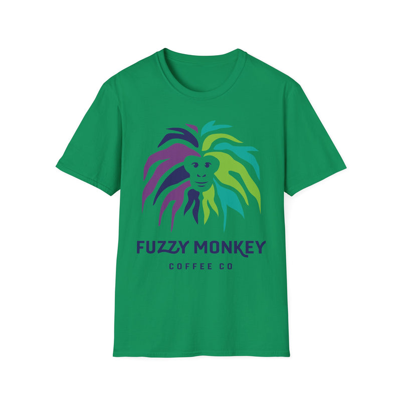 Fuzzy Monkey Coffee Co Unisex Softstyle T-Shirt - Fun & Trendy Coffee Lover Tee