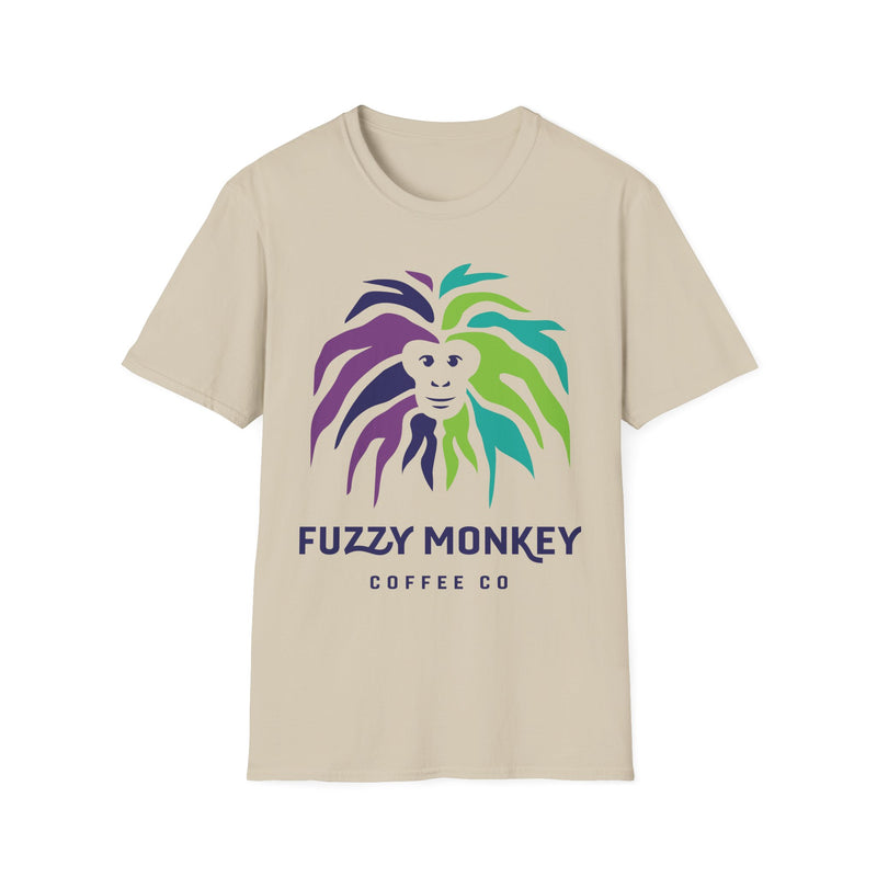Fuzzy Monkey Coffee Co Unisex Softstyle T-Shirt - Fun & Trendy Coffee Lover Tee
