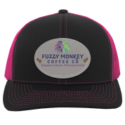 Trucker Snap Back - Circular Patch - Oval Patch - Sublimated Vegan Leather