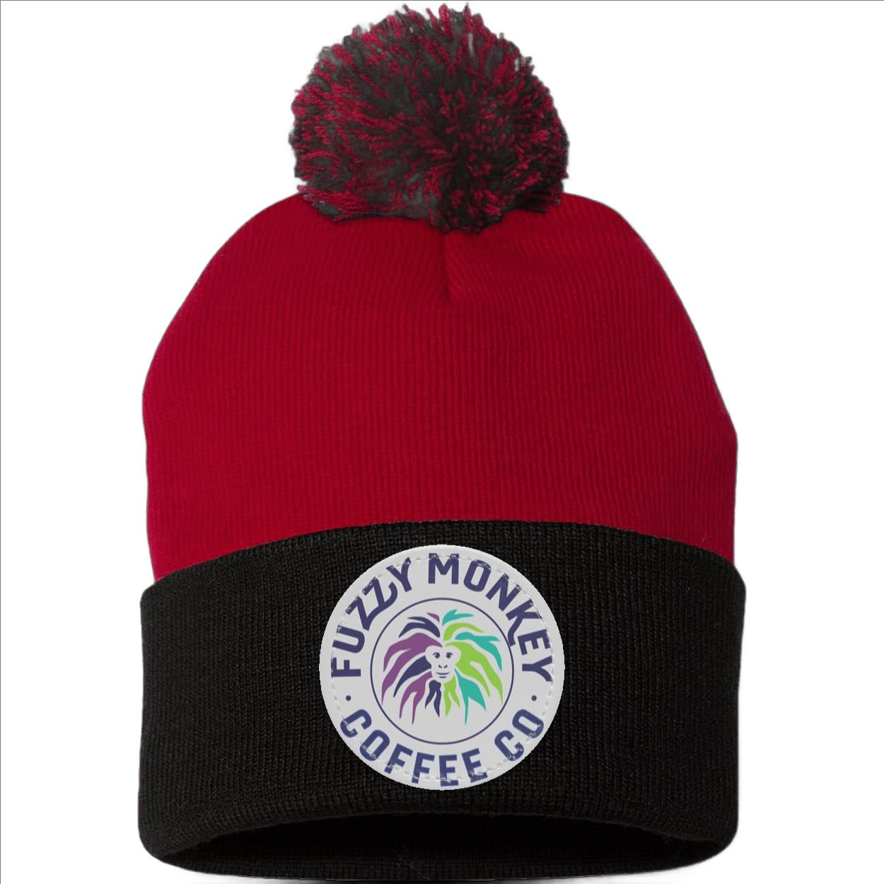 Pom Pom Knit Cap - Patch - Circle Logo