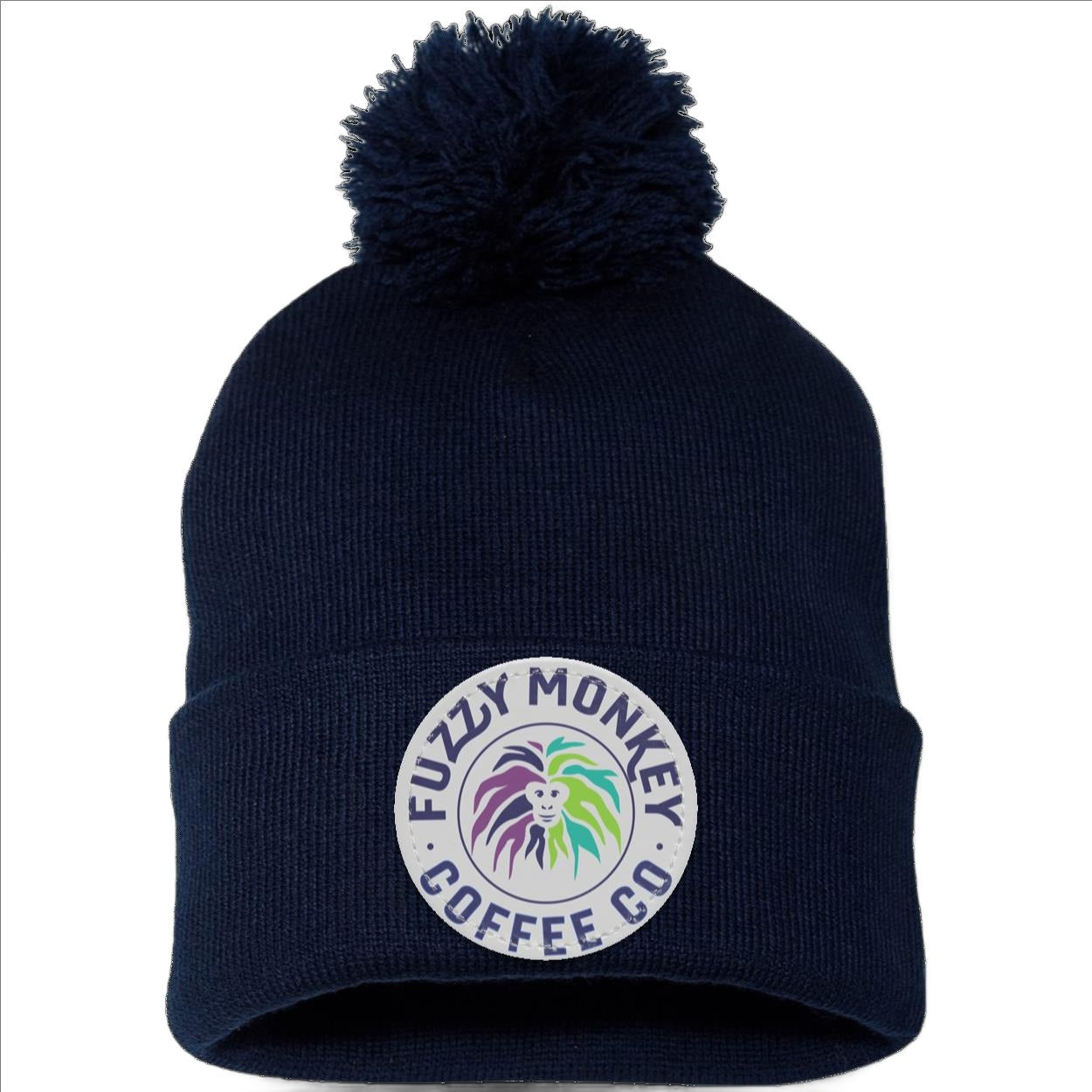 Pom Pom Knit Cap - Patch - Circle Logo