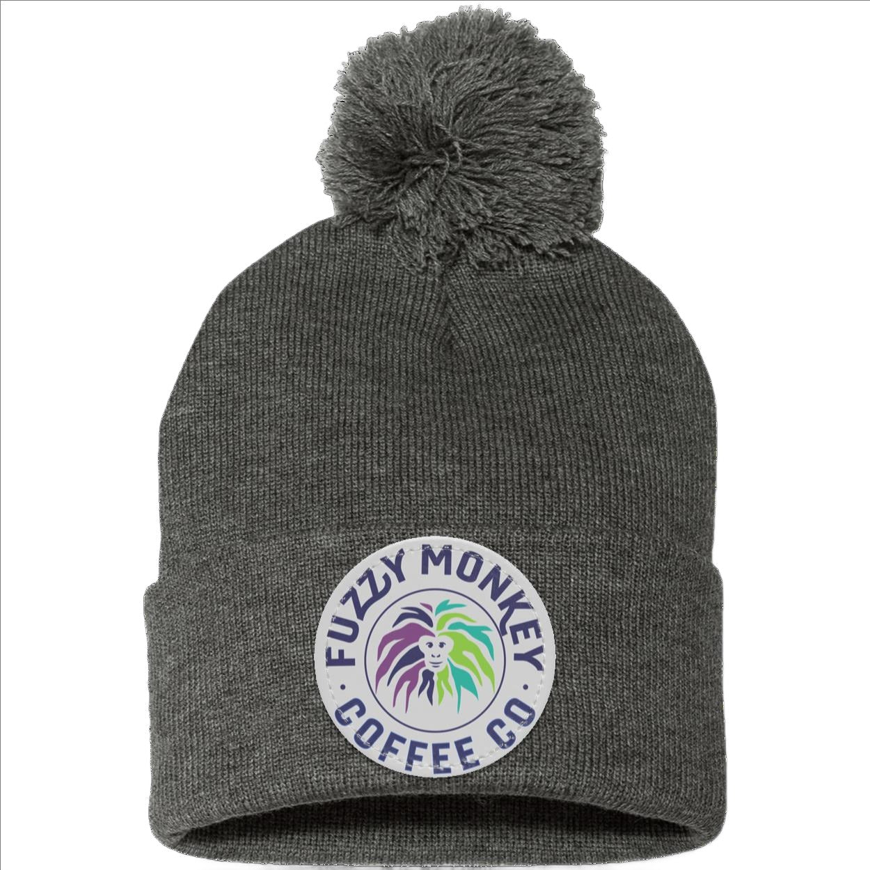 Pom Pom Knit Cap - Patch - Circle Logo