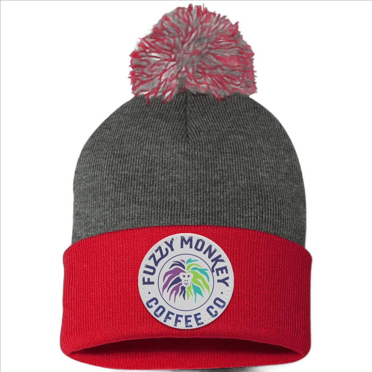 Pom Pom Knit Cap - Patch - Circle Logo