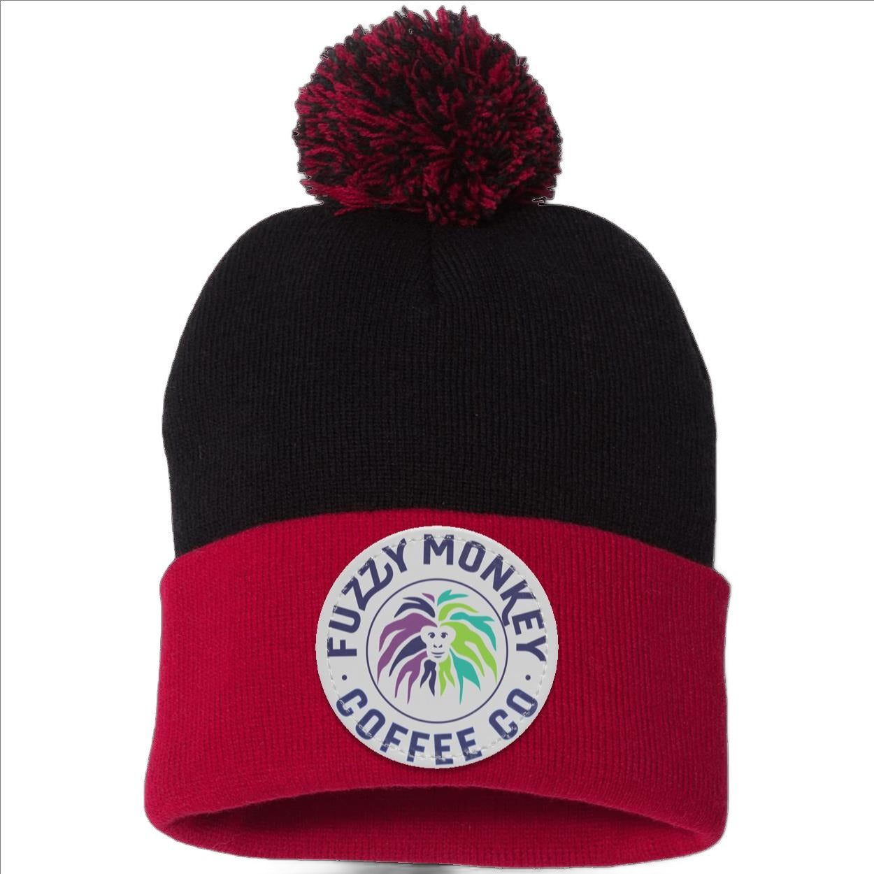 Pom Pom Knit Cap - Patch - Circle Logo