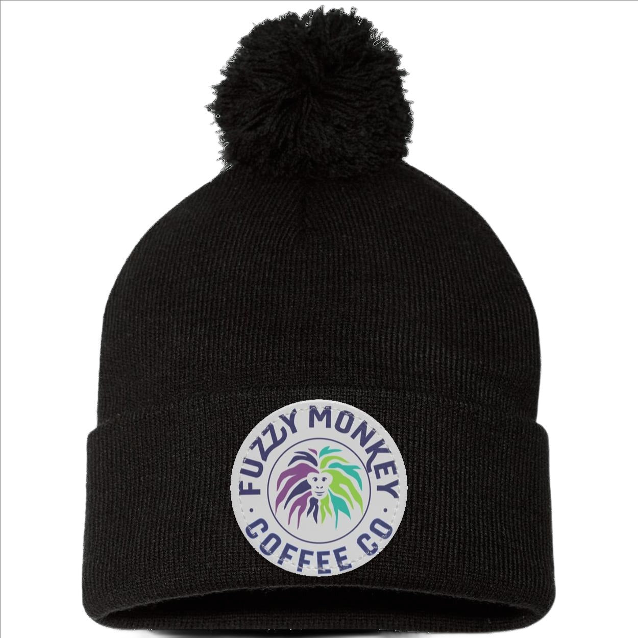 Pom Pom Knit Cap - Patch - Circle Logo