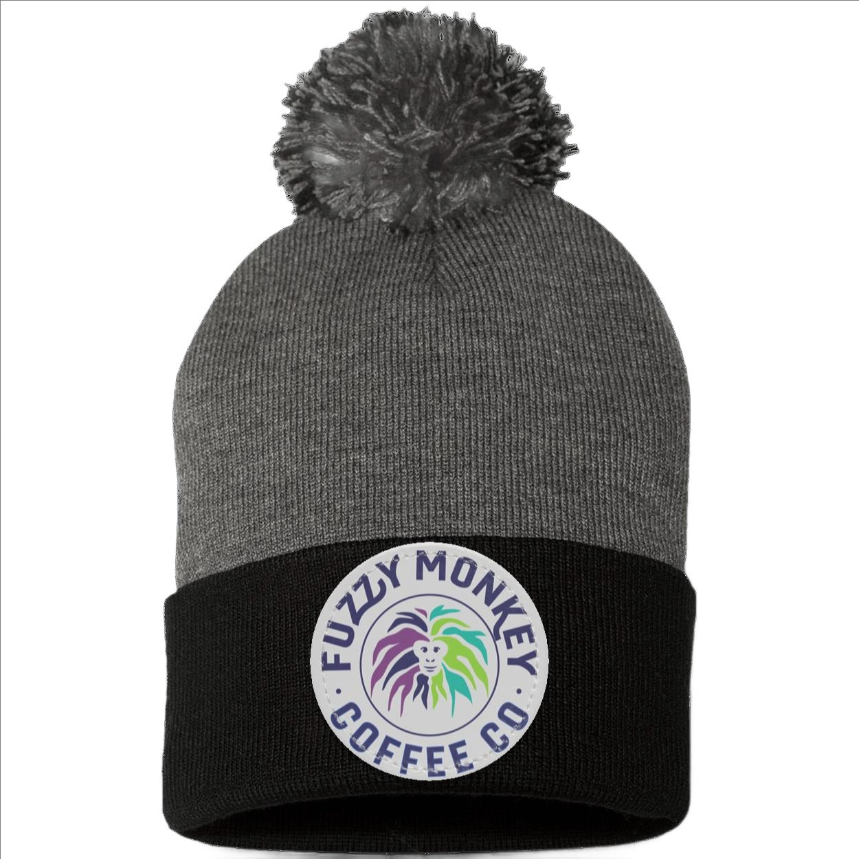Pom Pom Knit Cap - Patch - Circle Logo
