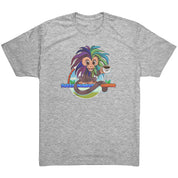 Next Level Mens Triblend TShirt - Cartoon Fuzzy Monkey