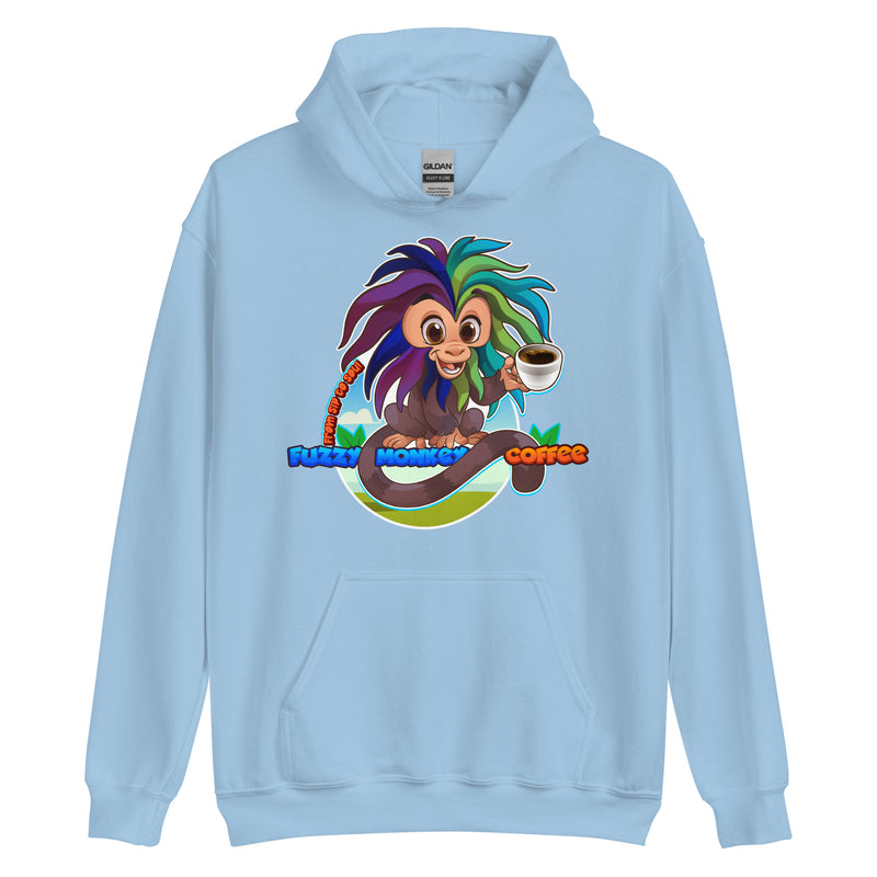 Gildan Heavy Weight Hoodie - Unisex - Cartoon Fuzzy Monkey