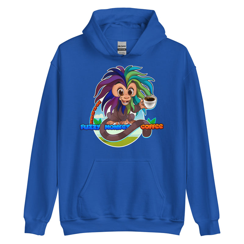 Gildan Heavy Weight Hoodie - Unisex - Cartoon Fuzzy Monkey