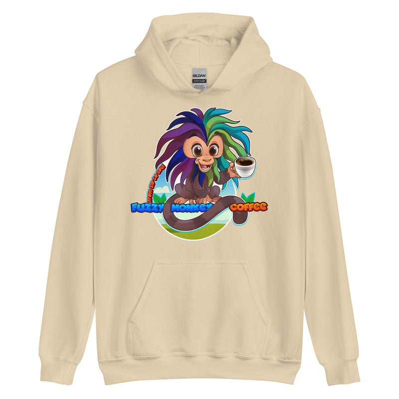 Gildan Heavy Weight Hoodie - Unisex - Cartoon Fuzzy Monkey