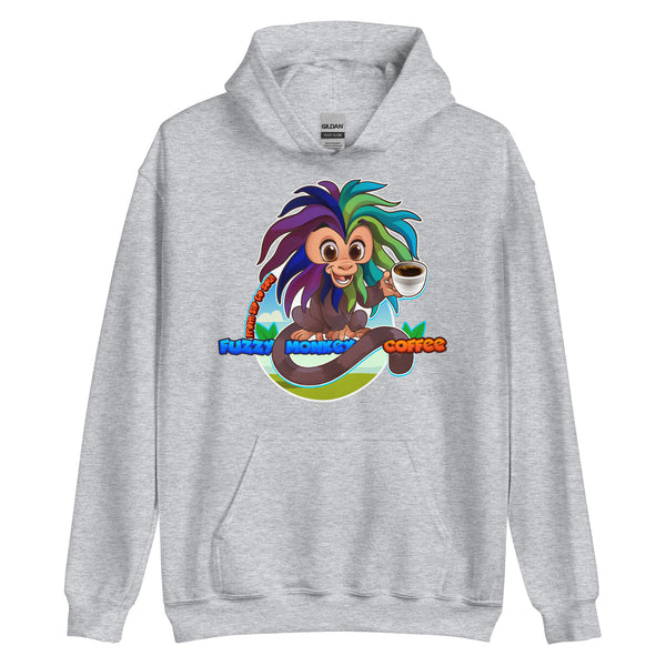 Gildan Heavy Weight Hoodie - Unisex - Cartoon Fuzzy Monkey