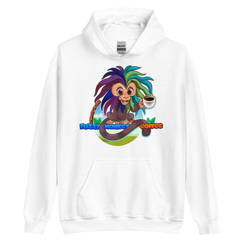 Gildan Heavy Weight Hoodie - Unisex - Cartoon Fuzzy Monkey