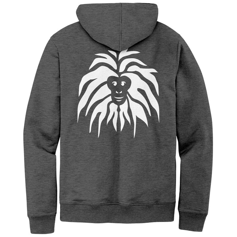 District Mens Re-Fleece Hoodie - Large Monkey Head