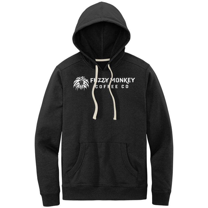 District Mens Re-Fleece Hoodie - Small Badge Logo on Back